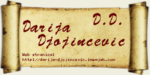 Darija Đojinčević vizit kartica